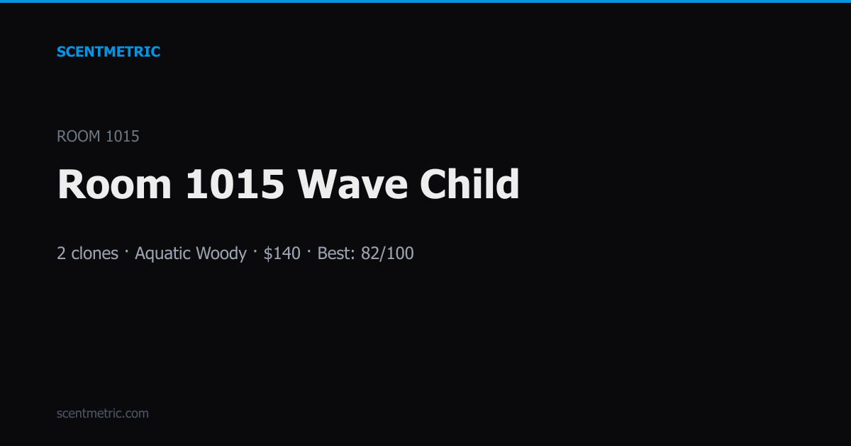 Wave Child Sample Best Room 1015 Wave Child Clones & Dupes: 2 Ranked (2026) | ScentMetric